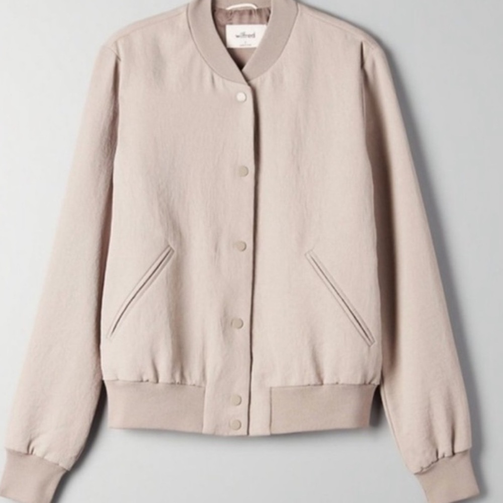 Wilfred textured bomber